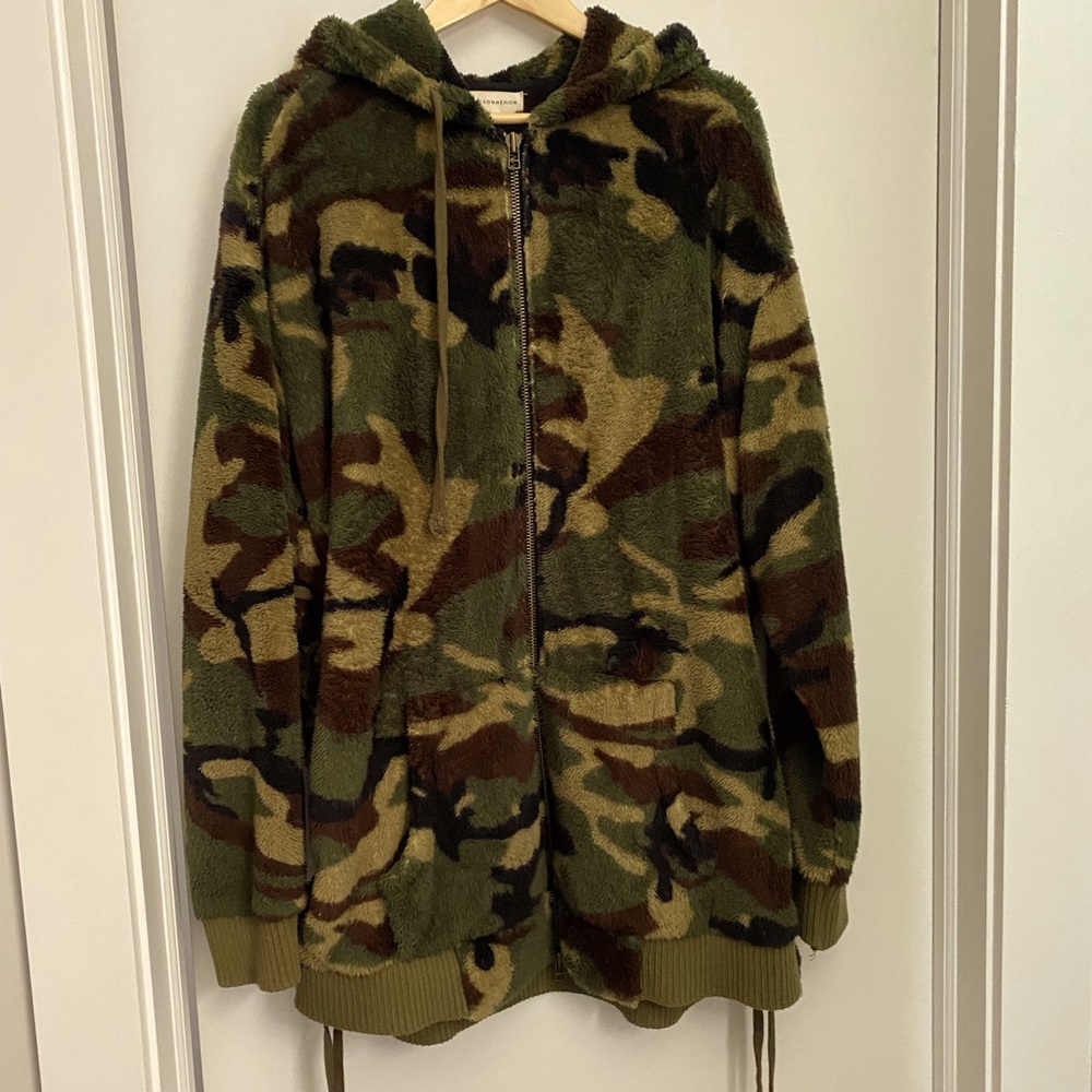 Faith Connexion Plush Zip Hoodie - Oversized L